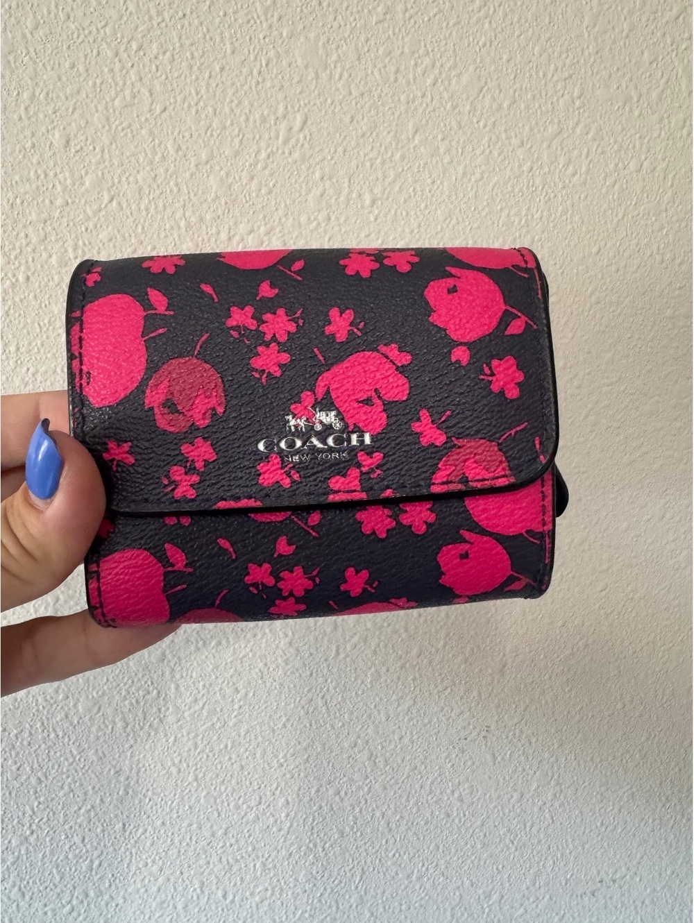 C12 Project Prairie Calico floral and apple print wallet
